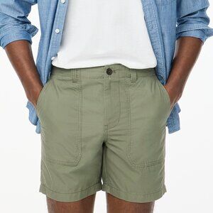 NWT J. Crew 7" Ripstop Utility Short in Dark Olive  l Size 38‎